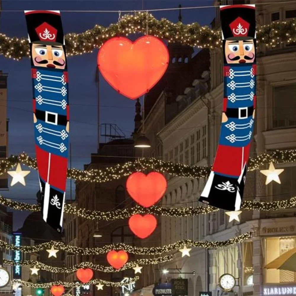 Christmas Signs Nutcracker Decor Door Decorations Outdoor Xmas Holiday Porch Set - Picture 4 of 5